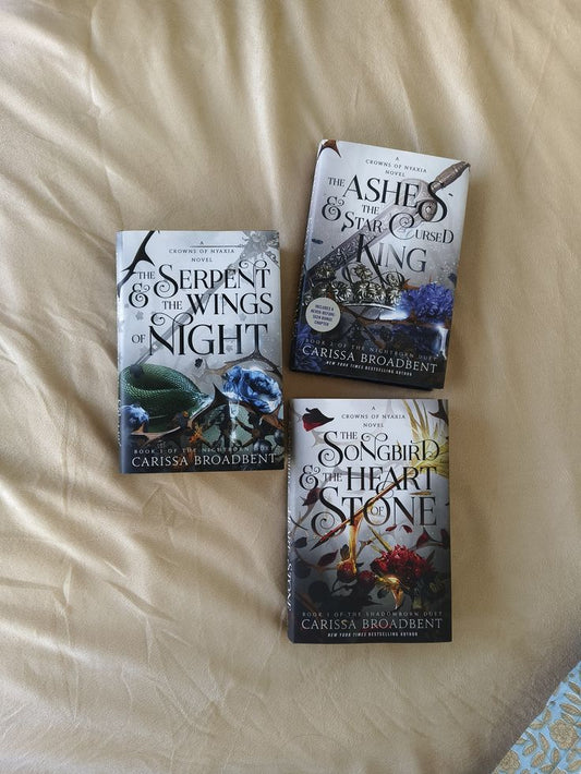 The Crowns of Nyaxia Series. 4 Books Collection Set. The Serpent & the Wings of Night, The Ashes & the Star-Cursed King, The Songbird and the Heart of Stone by Carissa Broadbent