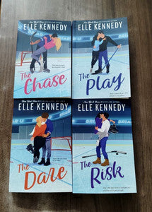 Briar U Series Books (1 - 4) Collection Set by Elle Kennedy (The Chase, The Risk, The Play & The Dare)