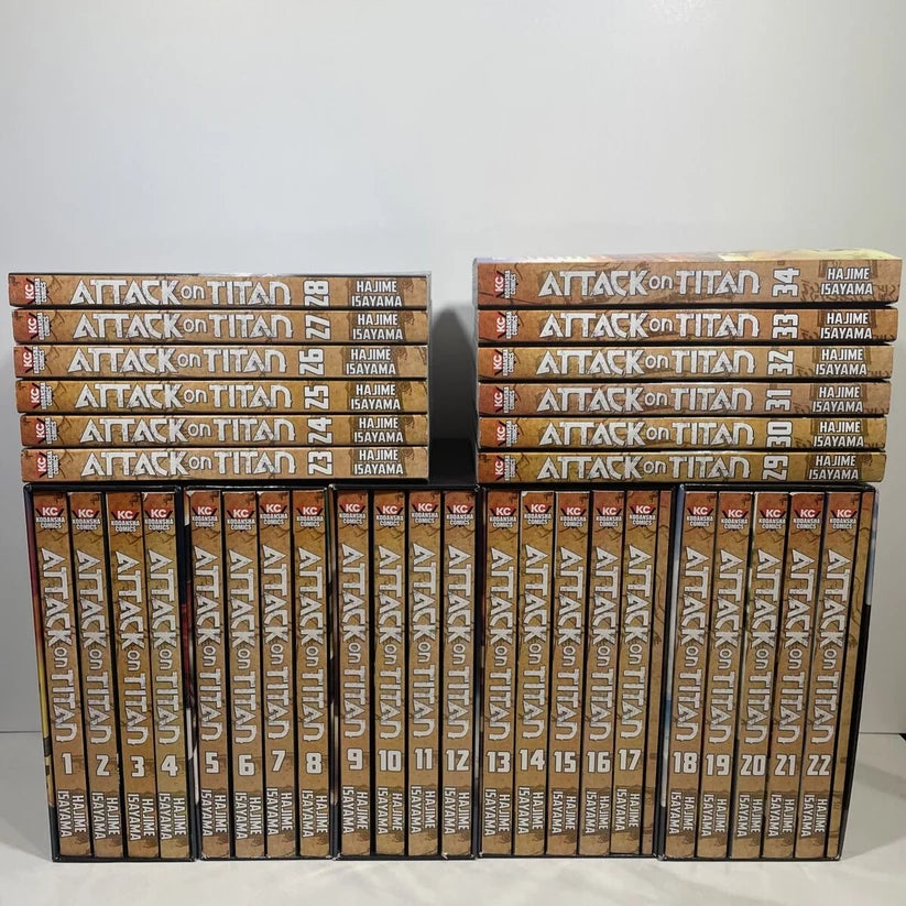 Attack on Titan Manga series Vol. 1-34 by Hajime Isayama