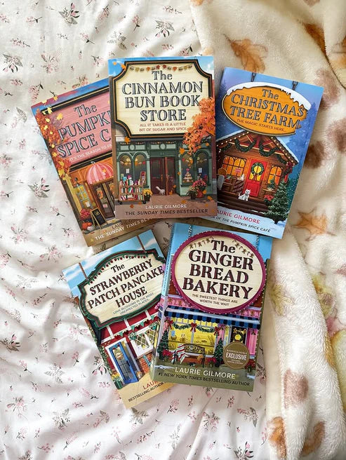 Book Tank BD  Dream Harbor Series (5 Books) by Laurie Gilmore Pumpkin Spice Café Cinnamon Bun Bookstore  Christmas Tree Farm  Gingerbread Bakery  Strawberry Patch Pancake House