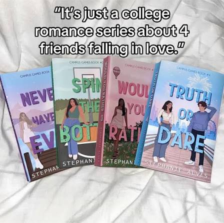 Campus Games Series (4 Books) by Stephanie Alves Never Have I Ever Spin the Bottle Would You Rather Truth or Dare