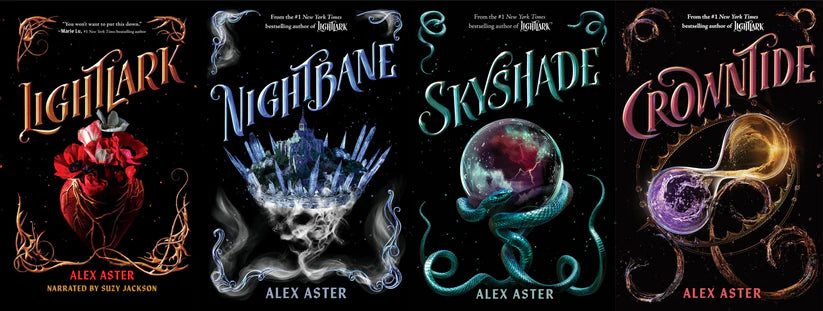 Lightlark Series by Alex Aster ( Lightlark,Nightbane,Skyshade, Crowntide )