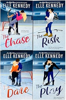 Briar U Series Books (1 - 4) Collection Set by Elle Kennedy (The Chase, The Risk, The Play & The Dare)